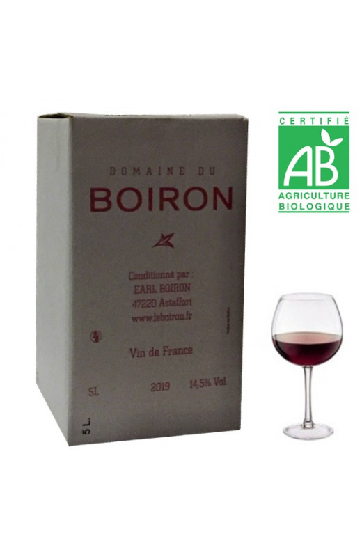 Bag-in-box Domaine du Boiron Philippe et Francis Cabrel