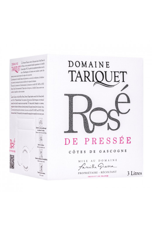 Bib 3L Domaine Tariquet Rosé de Pressée