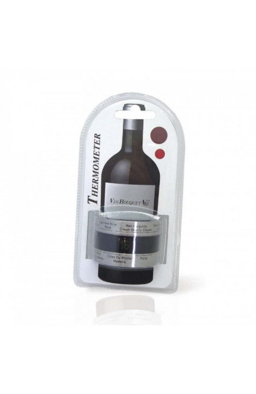 Thermomètre bouteille de vin Kikkerland - insolite